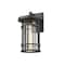 Z-Lite Jordan 1 Light Outdoor Wall Sconce, Black And Clear Seedy 570M-BK - alternate 5